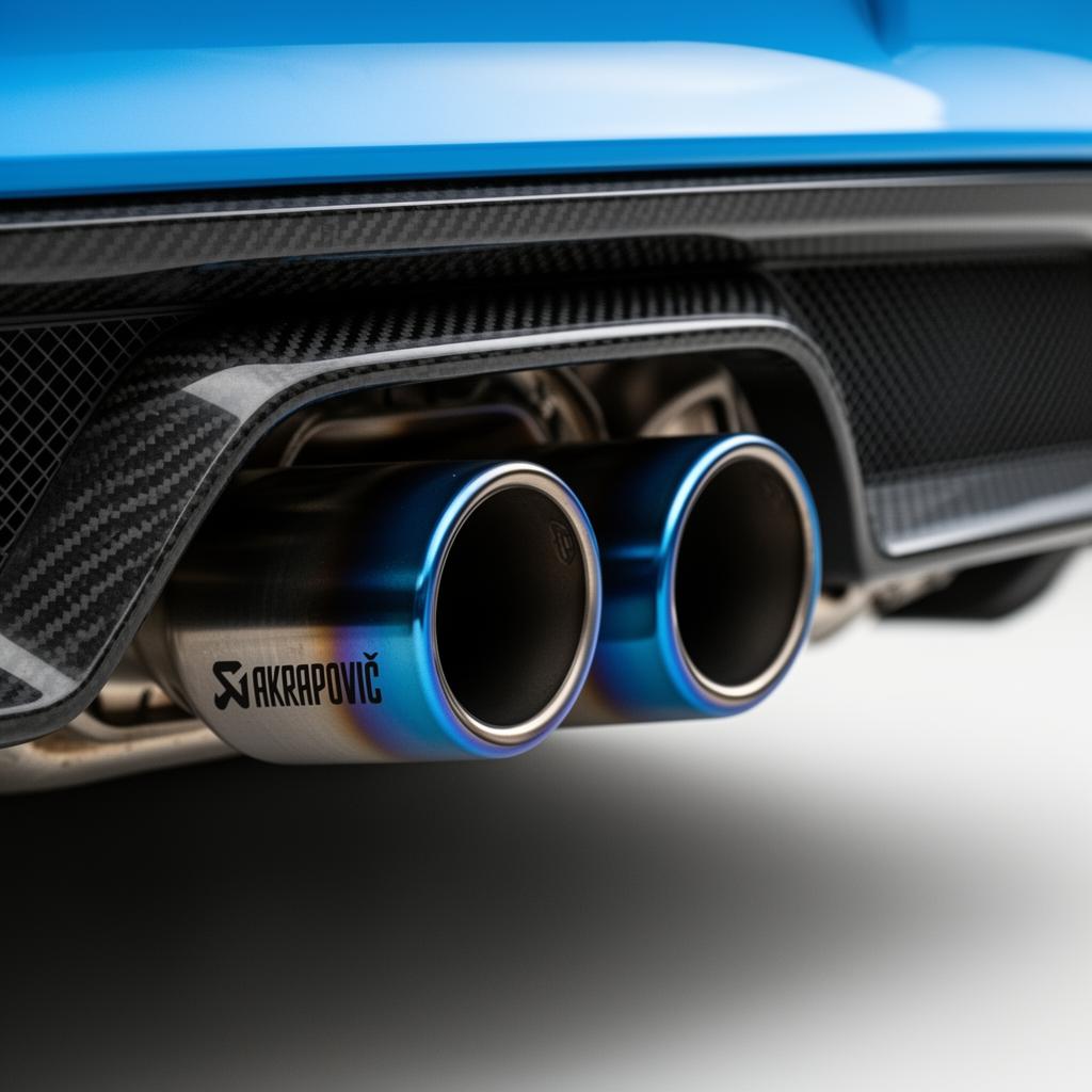 Akrapovič Slip-On Titanium on Porsche 911 GT3 RS